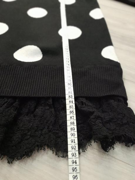 Bodkované teplé šaty, s