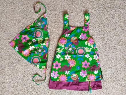 Letné šaty + šatka veľ. 110, bonprix,110