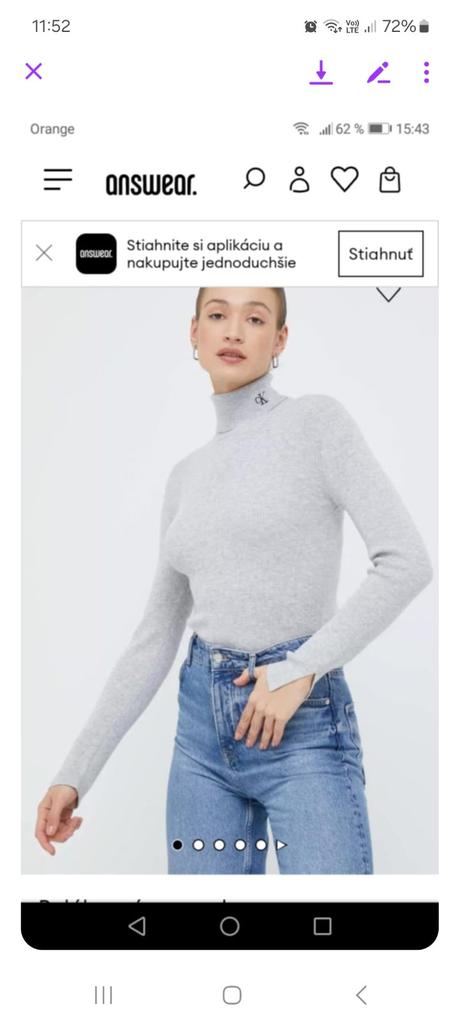 Ck rolak damsky s/m, calvin klein,s