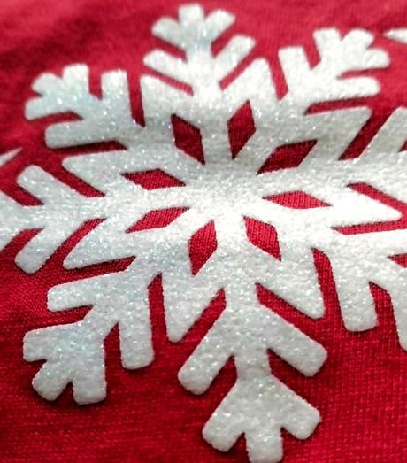 Červené vianočné tričko "let it snow", v. l, l
