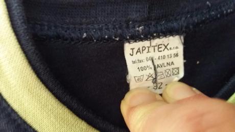 Tričko s číslom 1, japitex,92