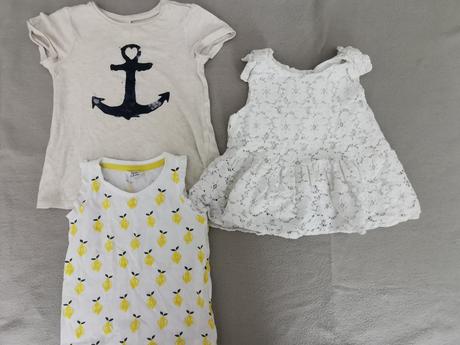 3 x tričko /1337/, h&m,74