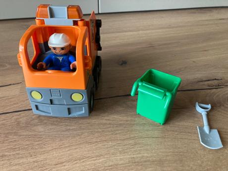 Lego duplo - smetiarske auto,vrtuľník,postavičky 5, 