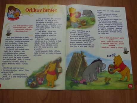 Časopis macko pooh - (macko puf) - s plagátom, 