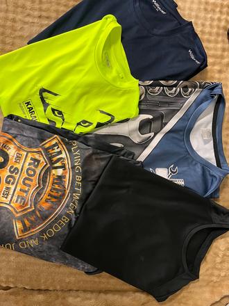 Mix pracovných tričiek, xl