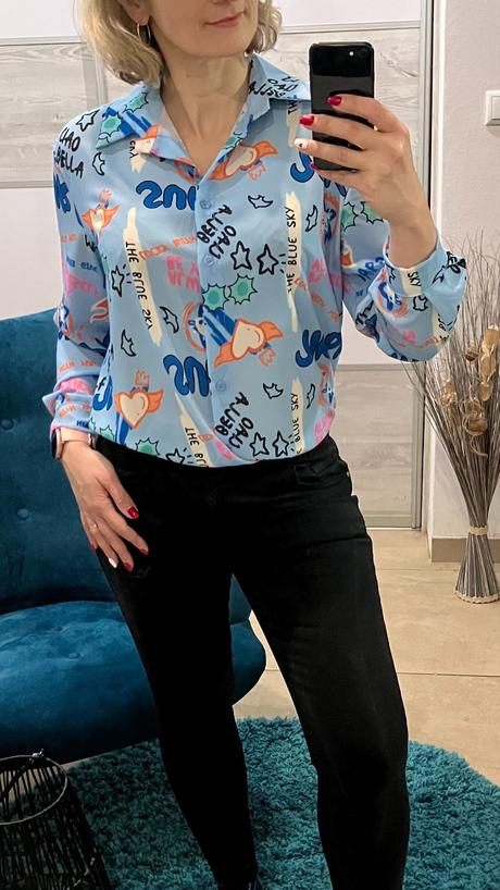 Dámska vzorovaná blúzka (uni), l / m / s