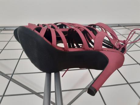 Damske fialove sandaliky na vysokom podpatku, graceland,38