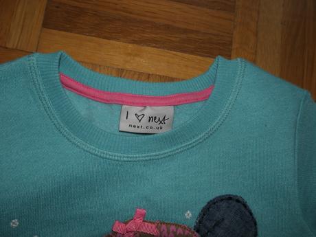 Next raz oblecena nadherna,kvalitna mikina 2/3r., next,98