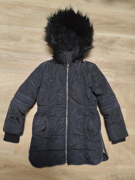 Predlzena zimna bunda s hunatou kapucnou 134, f&f,134