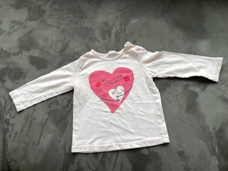 Tričko srdiečka h&m, h&m,80