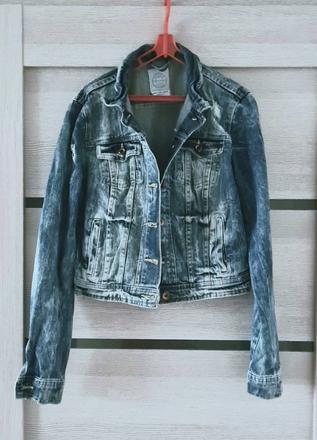 Riflová bunda bershka, bershka,m