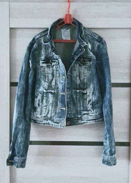 Riflová bunda bershka, bershka,m