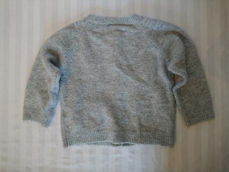 Dievčenský trblietavý sivý sveter, marks&spencer, marks & spencer,98