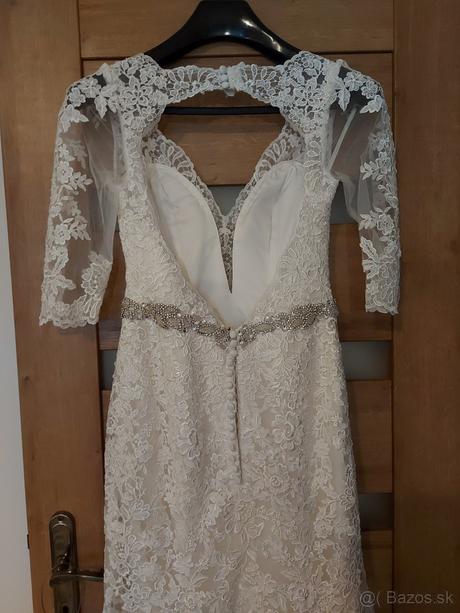 Elegantné svadobné šaty s čipkou zn.morille, s
