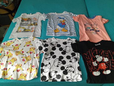 Mix letných triciek, 104–116