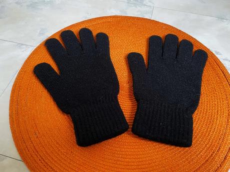 Elastické teplé rukavice, l