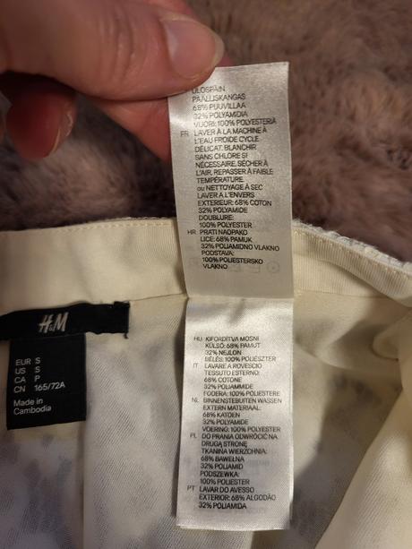 S krásna čipkovanéa sukna, h&m,s