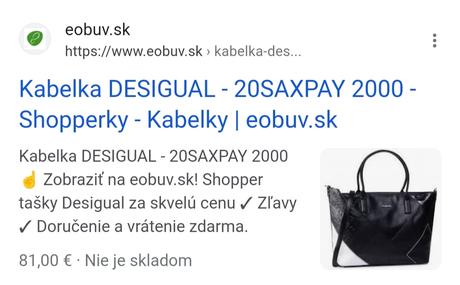 Kabelka, desigual