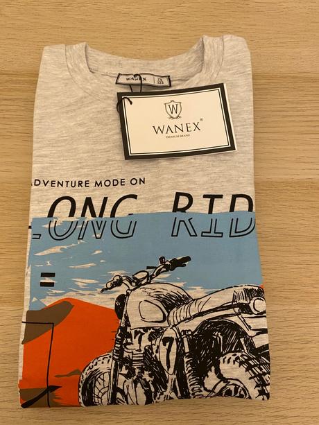 Tričko long ride šedé wanex, 140 / 146