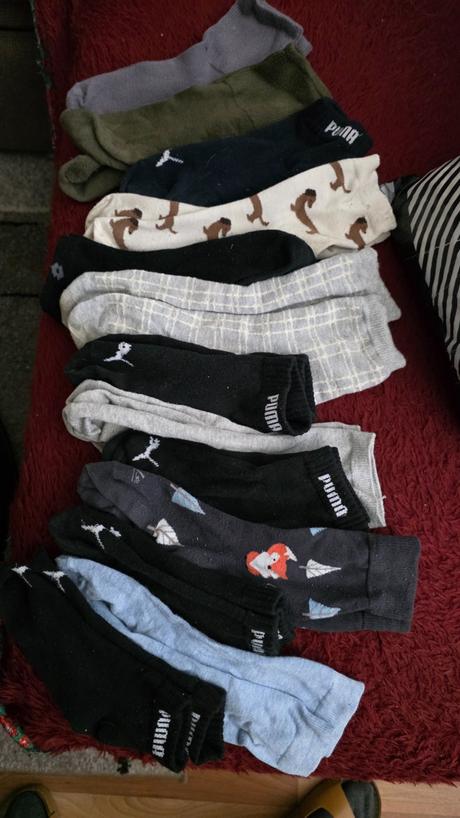 Ponozky 50ks rozne č.39/42 ,2 ciapky ,5 gatiek, 39