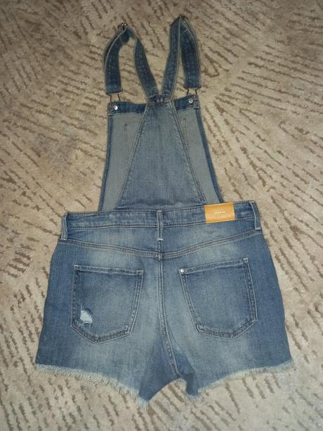 Dzinsove kratasy s trakmi, h&m,158