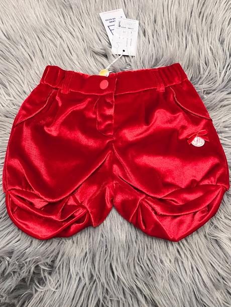 Dievčenské elegantné šortky červené (12 mes.), original marines,80