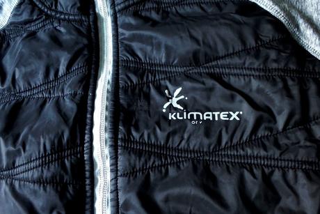 Mikina na zips zn. klimatex, v. l, čierna/šedá, l