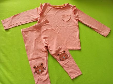 Set leopard, srdiečko na tričku je vrecko, f&f,92