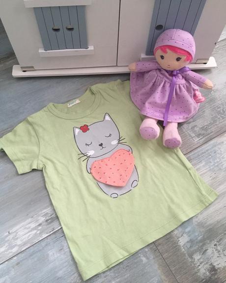 Tričko s mačičkou, benetton,68