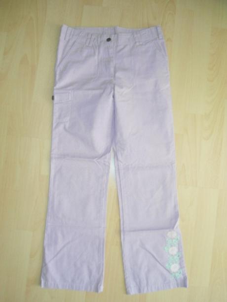 Ruzove dievcenske nohavice, 140