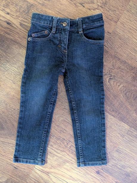 Rifle denim v páse posuvna guma, denim,98