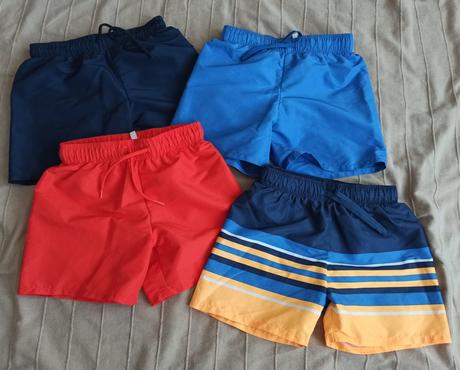 4x plavecké šortky, h&m,116