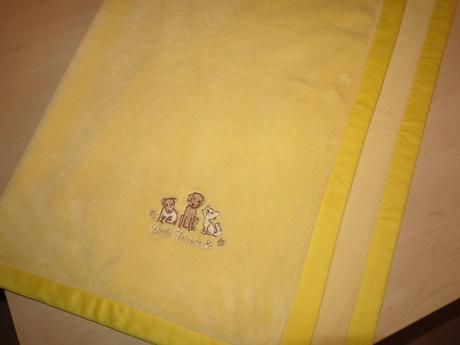 Žltá teplá deka 96x73 cm, 