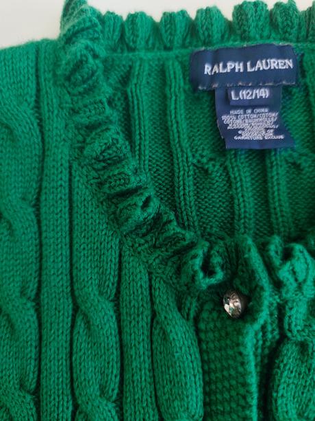 Dievčenský hrubší sveter, ralph lauren,152