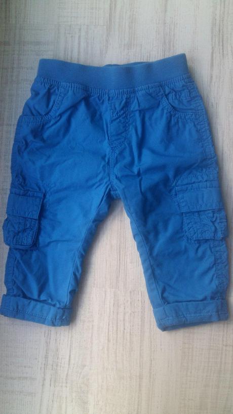 Tyrkisove zateplene nohavice s kapsami, marks & spencer,68