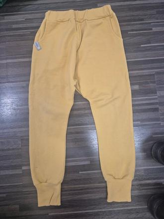 Žlté pudlove tepláky kelka, 116