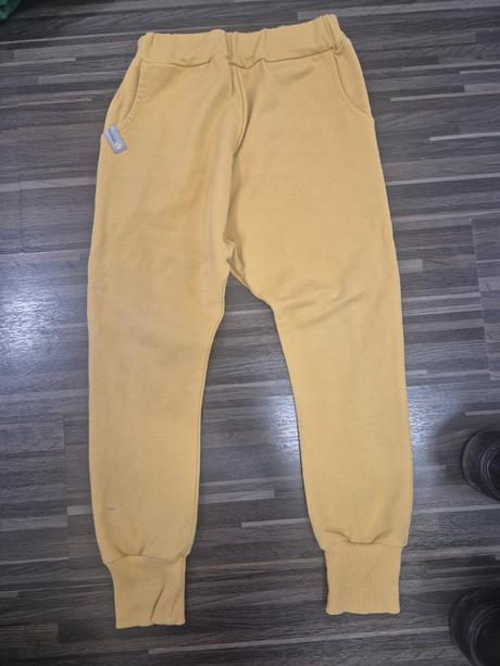 Žlté pudlove tepláky kelka, 116