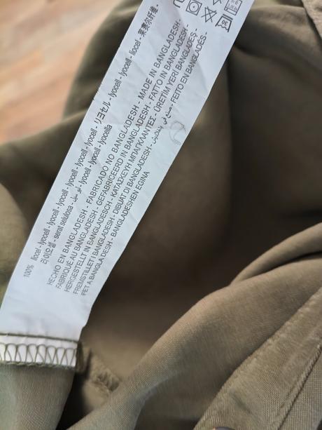 Pull&bear olivovo zelené šaty s opaskom l, pull&bear,l