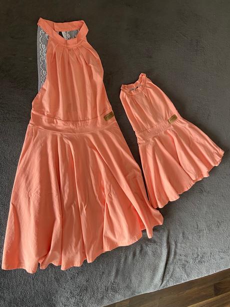 Krasne saty mama s/m a dcéra 98/104, s