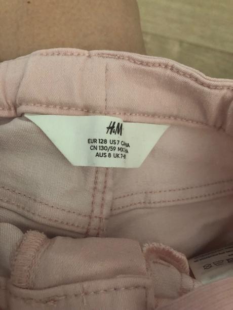 Ružové kraťase, h&m,128