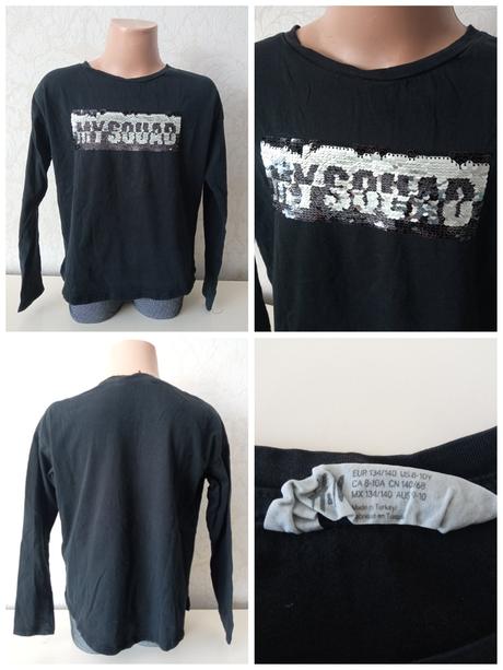Chlapčenské tričko s otočnými flitrami (8-10r.), h&m,134