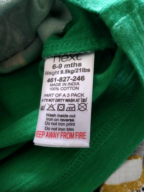 3x tričko next s bágrom, next,74