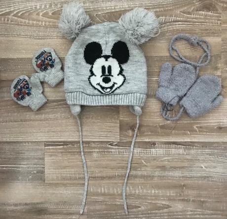 Zimná čiapka mickey+plus 2xrukavičky cena spolu, disney,86