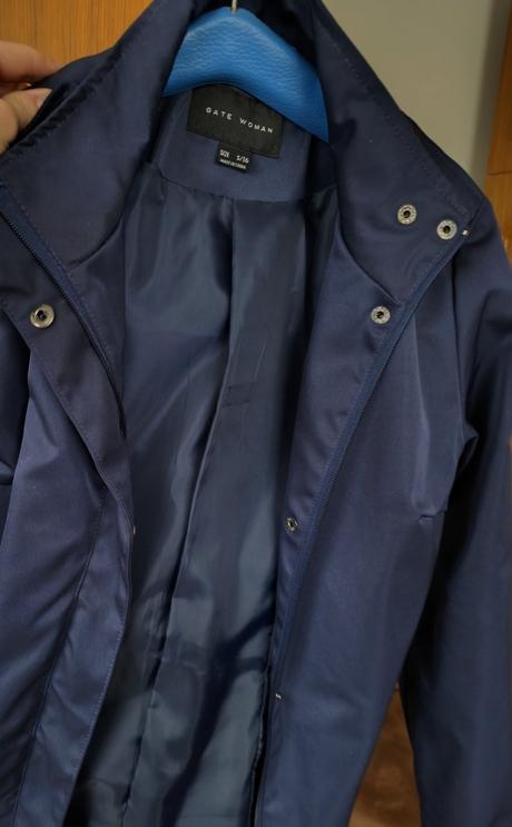 Tmavomodrý plašť - s - gate, gate,s