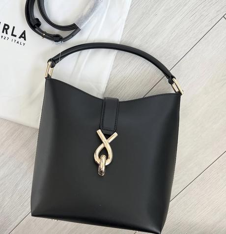Furla bucket kabelka čierna, originál, doklad, furla