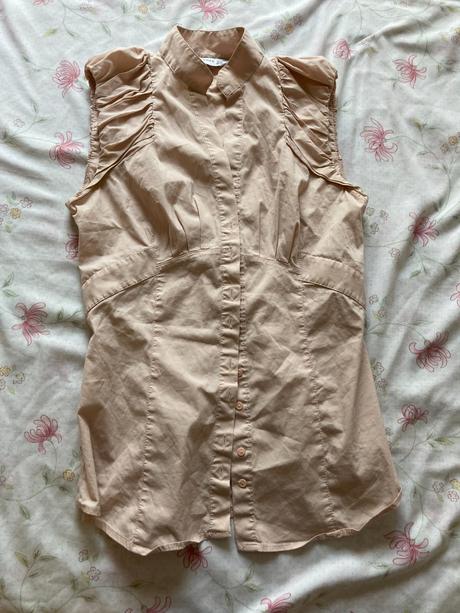 Blúzka púdrová so stojačikom, zara,34