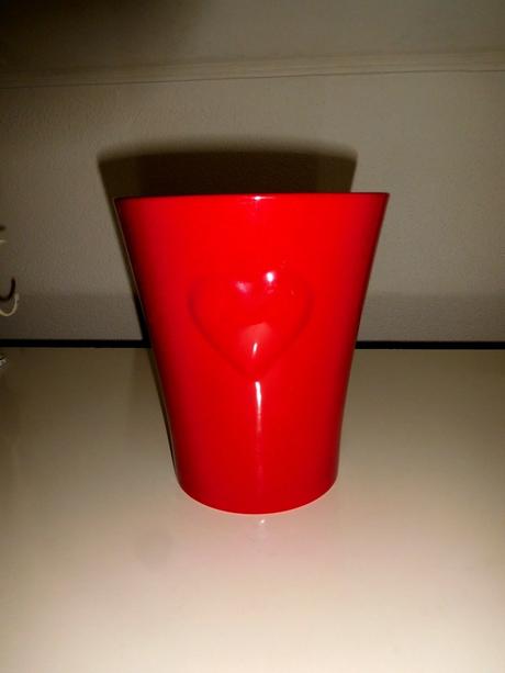 Keramický 3d obal na kvet-kvetináč srdce, 