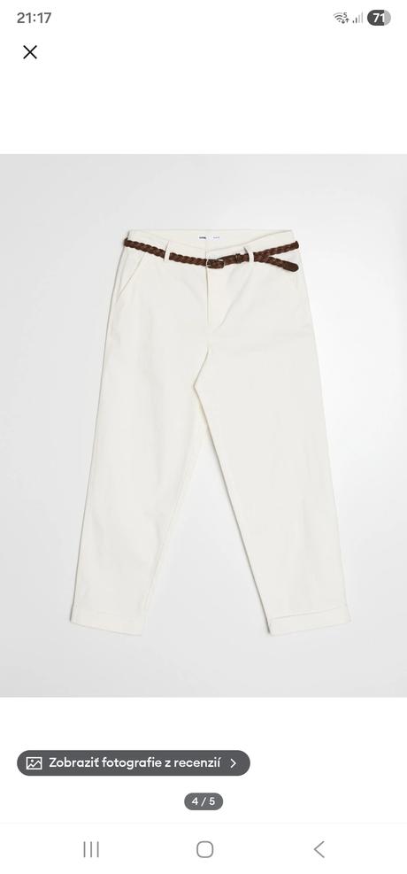 Chino nohavice s opaskom, sinsay,s