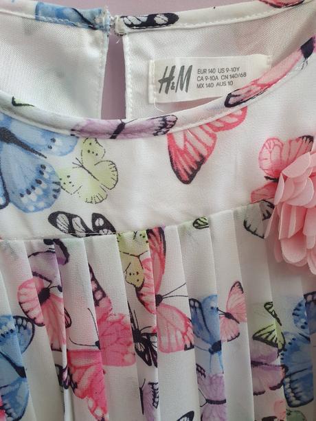 Elegantné letné šaty, h&m,140