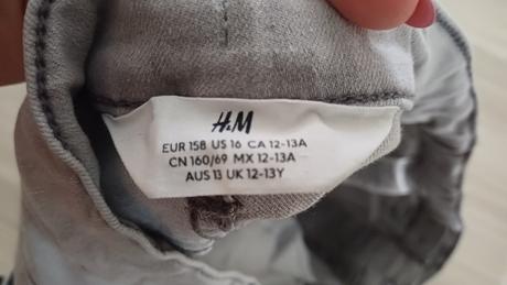 Rifľové kraťasy, h&m,158